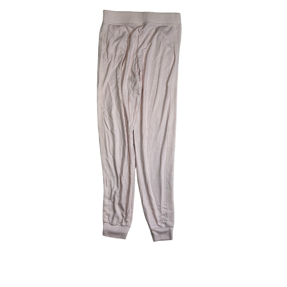 Lisa Robertson Pink Lounge Light Pants Size Small Pockets Elastic Waist Ribbed - Picture 3 of 11